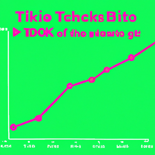 אינפוגרפיקה המציגה את הגידול האקספוננציאלי של TikTok בבסיס המשתמשים.